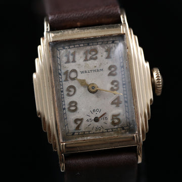 Waltham Art Deco – 14K YG – Manual Winding – 1879 - Serviced