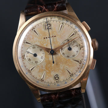 Zenith Chronograph – 18K YG – Caliber 156 – 37.50mm - Serviced