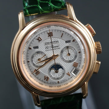Zenith El Primero chronograph Chronometre18K rose gold chronograph with caliber 410 – Full Set