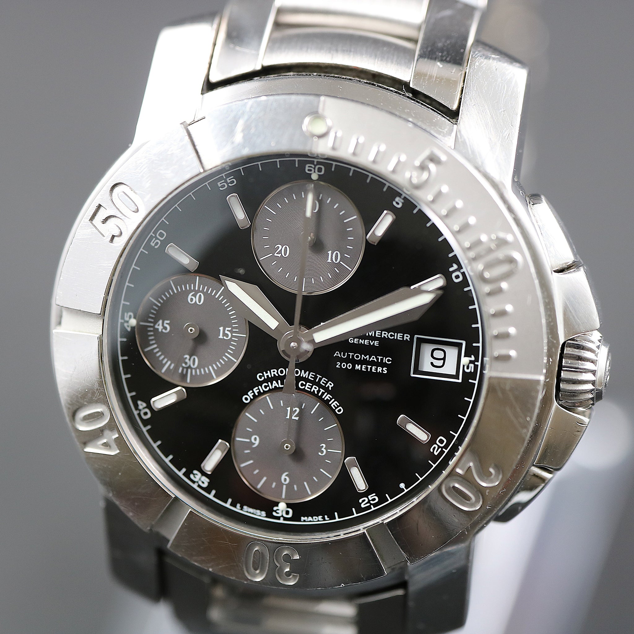 Baume & Mercier Capeland Chronograph XL – Ref 65352 – SS – Cal