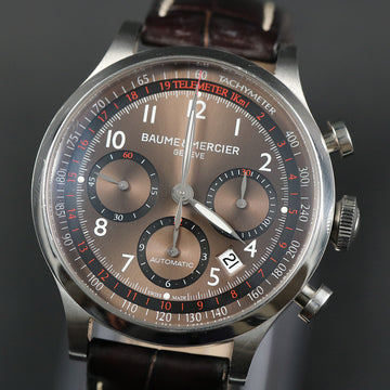 Baume & Mercier Capeland chronograph – Ref 65687 – SS – Cal ETA 7753 – Full Set