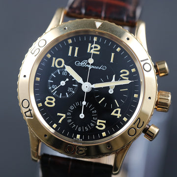 Breguet Pilot Aeronavale Type XX 3800 – Ref B3800BA-92-1W6 – 18K YG – 1995 – Full Set