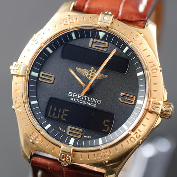 Breitling Aerospace ref K56062 in 18K YG with black dial - Serviced