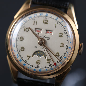 Breitling Datora Triple Calendar – Moonphase – 35mm – SS and Gold – Automatic Movt
