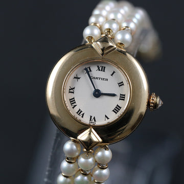 Cartier Colisee with reference 1989 1 – Pearl bracelet – Quartz movt