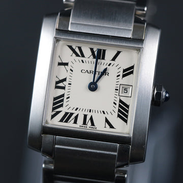 Cartier Tank Francaise in SS – Ref 2465 – Quartz movt – Full Set
