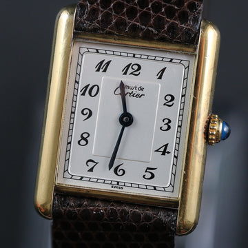 Cartier tank Must De Vermeil – Quartz - Midsize