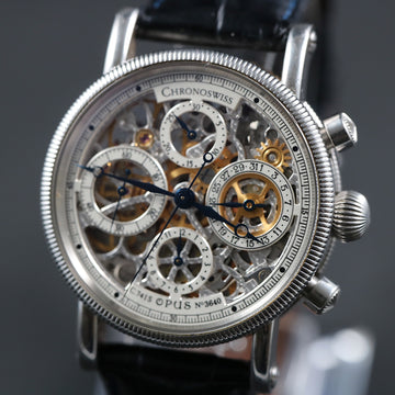 ChronoSwiss Opus Chronograph with Ref CH7523S – Cal 741 – Skeleton - Serviced