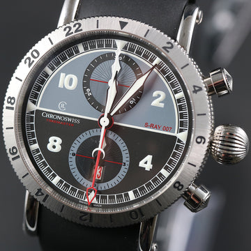 ChronoSwiss GMT S-Ray 007- Special Edition- Ref CH7533G-DN in SS with caliber C754 – FULL SET