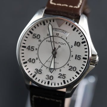 Hamilton Khaki Pilot Day Date – Ref H646150 – SS – Cal ETA 2834-2 – Full Set