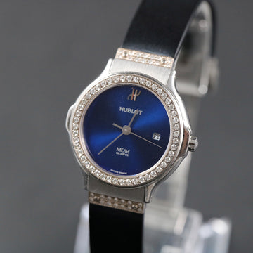 Hublot MDM Geneve – Ref 1391.5.054 - quartz mvt – SS with diamonds – Full Set