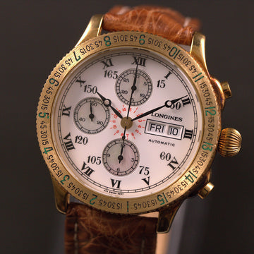 Longines Lindbergh 18K YG – Ref L26026 – Automatic – 2000 - With papers