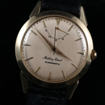 Mathey Tissot Reservomatic – 14K YG - 1960’s - Serviced
