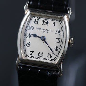 Patek Philippe Tonneau – 18K WG – Cal 9 – 1924 - Full Set - Serviced