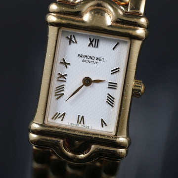 Raymond Weil tank with ref 5857 – 18K YG Electroplated - Quartz movt - Serviced