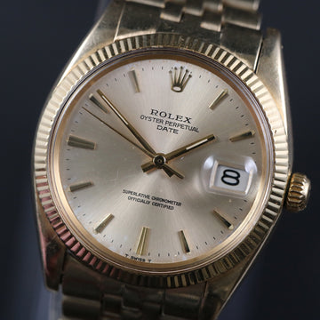 Rolex Oyster Perpetual Date 14K YG - Ref 1503 - Cal 1570 – 1968 - Serviced