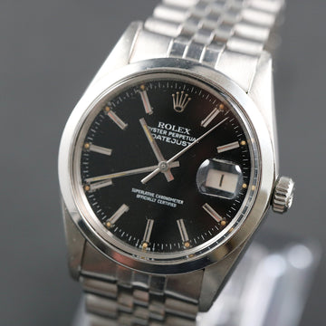 Rolex Oyster Perpetual Datejust 16000 with black dial – SS – Cal 3035 – 1978
