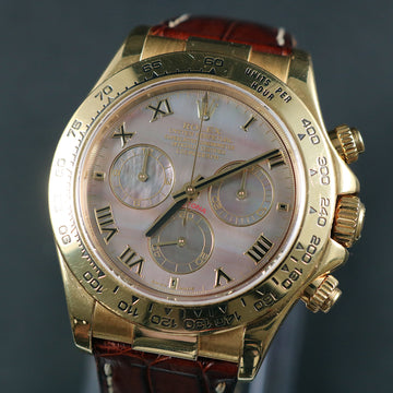 Rolex Daytona 116518 – 18K YG - MOP dial - Cal 4130 – Full Set