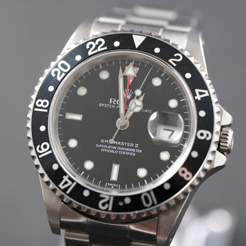 Rolex 16710 GMT Master II stainless steel from 1998 – Swiss Dial – Luminova lumes