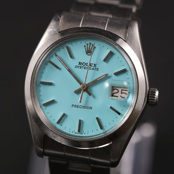 Rolex Oysterdate Precision with Tiffany redone dial - Ref 6694 - Cal 1225- SS - 1975 - Serviced