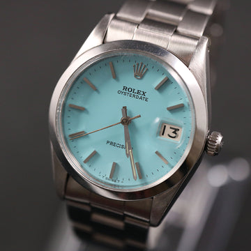 Rolex Oysterdate Precision with Tiffany redone dial - Ref 6694 with caliber 1225 in stainless steel from 1965