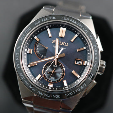 Seiko Astron Radio Wave Control World Time Solar – Titanium – 8B63 OBDO