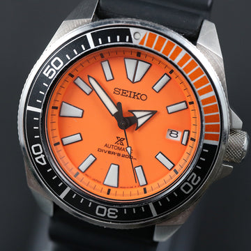 Seiko Prospex Diver Samurai – Ref SRPB97 – Orange dial – Cal 4R35 – Full Set