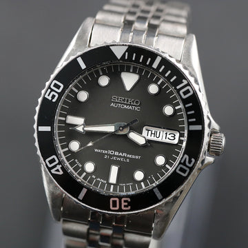 Seiko SKX023 – SN 768227 – black bezel – 1997 – 38mm