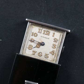 UTI Watch Paris – Autokeir - Traveling Clock – Silver .925 - Vintage