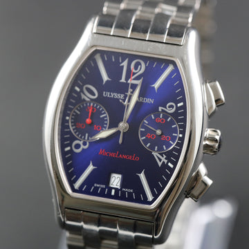 Ulysse Nardin MicheLangelo chronograph with ref 563-42 - blue dial - Serviced