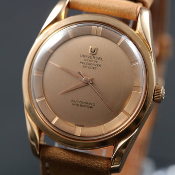 Universal Polerouter De Luxe in 18K RG with Cal 215