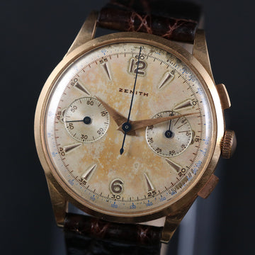 Zenith Chronograph – 18K YG – Caliber 156 – 37.50mm - Serviced