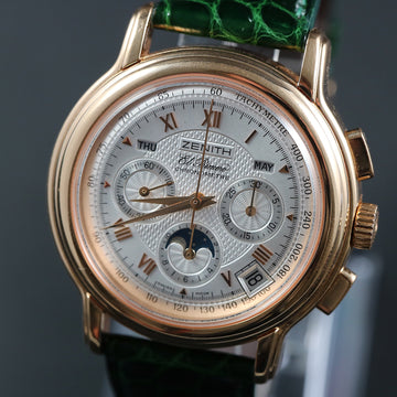 Zenith El Primero chronograph Chronometre18K rose gold chronograph with caliber 410 – Full Set