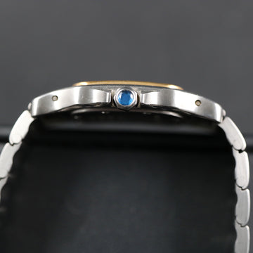 Cartier Santos Galbee with ref 1567 two tone – quartz – Bronze gray dial – 1994 – Full Set