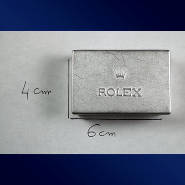 Rolex Watch Part Tin Box in Aluminum from the 1950’s