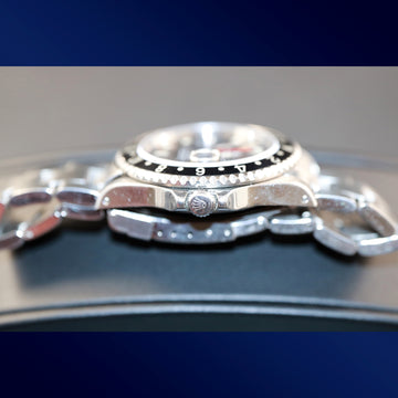 Rolex 16710 GMT Master II stainless steel from 1998 – Swiss Dial – Luminova lumes