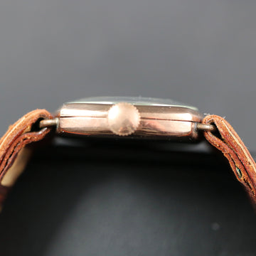Thomas Russell & Son – 9K rose gold – Enamel dial – Manual winding - 1895