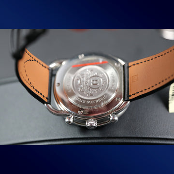 Hermes Arceau Chronograph AR4.910a - SS – black dial - New
