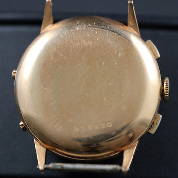 Leonidas chronograph calendar with Valjoux 72C in 18K YG – 1950’s
