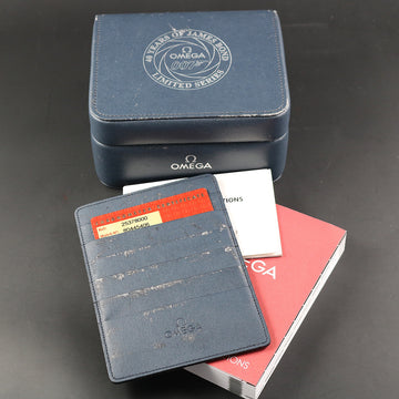 Omega box 40 Years of James Bond – Limited Edition – 2010 – Card Holder –booklet – Tag – outer box