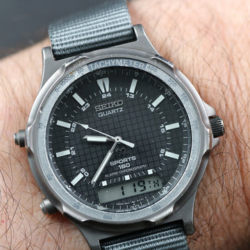 Seiko Sport 150 – Ref H601-8020 Chronograph – Quartz – 1986 - Full Set