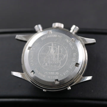 Wakmann triple date chronograph – 71.1309.70 - Reverse Panda dial – Valjoux 730 – SS- 60’s