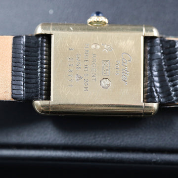 Cartier Tank Must De – Argent – Plaque Or – Cal 78-1  - Small size