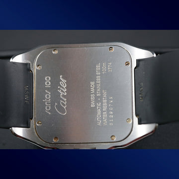 Cartier Santos 100 with ref W20121U2 – Stainless Steel and Rubber – Full set