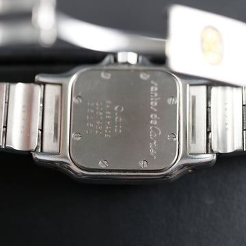 Cartier Santos Galbee with ref 1567 two tone – quartz – Bronze gray dial – 1994 – Full Set