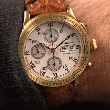 Longines Lindbergh 18K YG – Ref L26026 – Automatic – 2000 - With papers