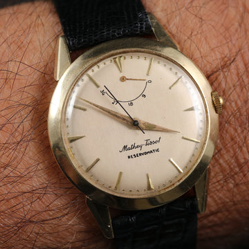 Mathey Tissot Reservomatic – 14K YG - 1960’s - Serviced
