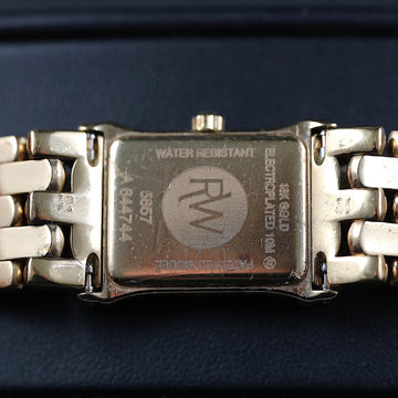Raymond Weil tank with ref 5857 – 18K YG Electroplated - Quartz movt - Serviced