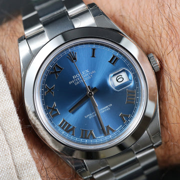 Rolex Oyster Perpetual Datejust 123600 blue dial – SS – 41mm - Cal 3235 – 2023