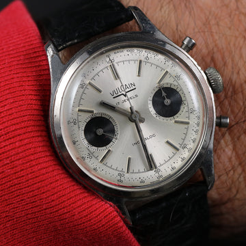 Vulcain 36.50mm chronograph with Panda dial and Valjoux 7733 from the 1970’s - Serviced